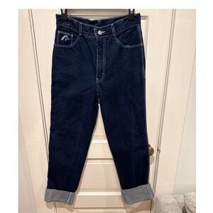 Vintage Jordache Womens Jeans Dark‎ Wash High Rise Straight Leg 28" waist